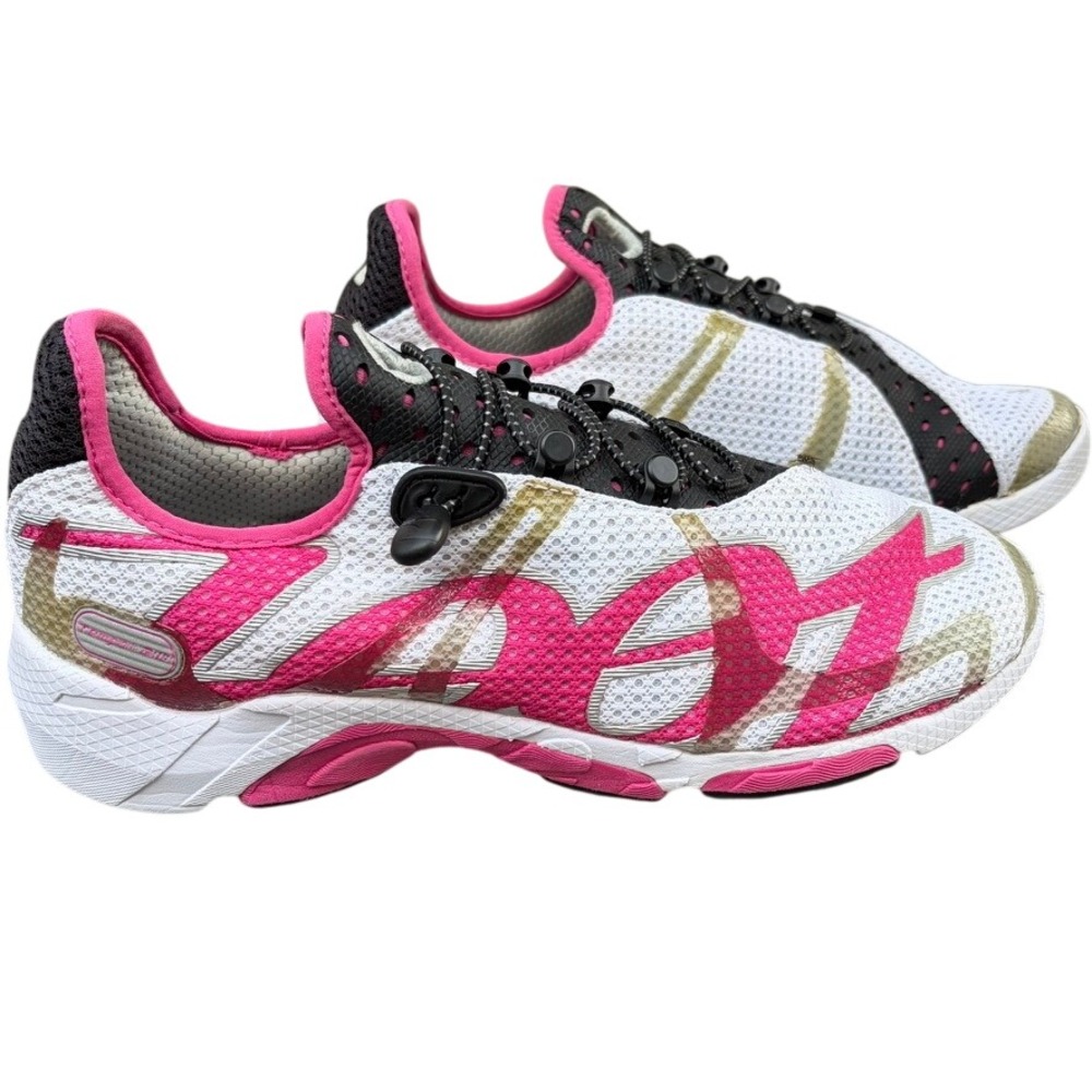 Zoot Womens Running Shoes 10.5 White Pink Ultra Tempo 2.0 Quick Lace Bungee